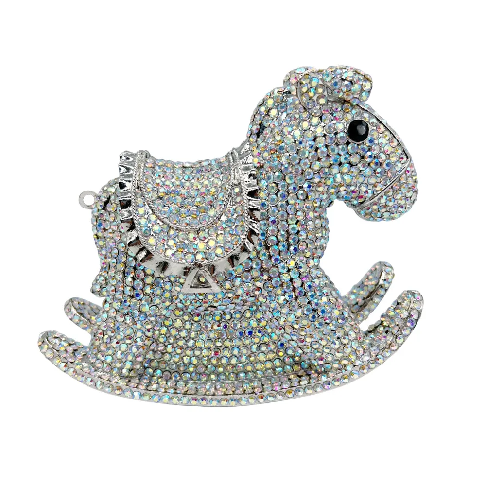 Crystal Rhinestone Evening Clutch Purse CL224 5 Crystal Rhinestone Evening Clutch Purse CL224 - Image 5