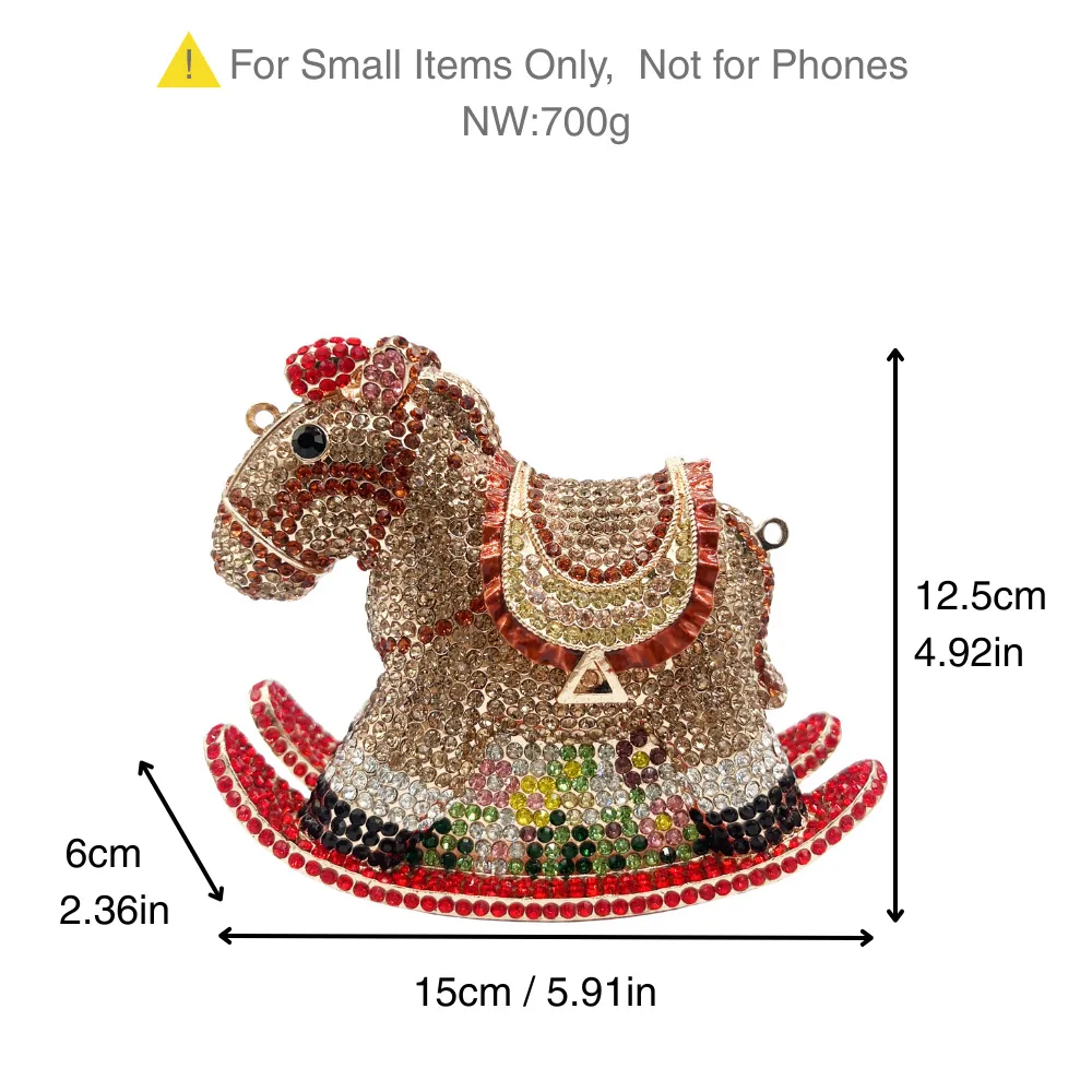 Crystal Rhinestone Evening Clutch Purse CL224 6 Crystal Rhinestone Evening Clutch Purse CL224 - Image 6