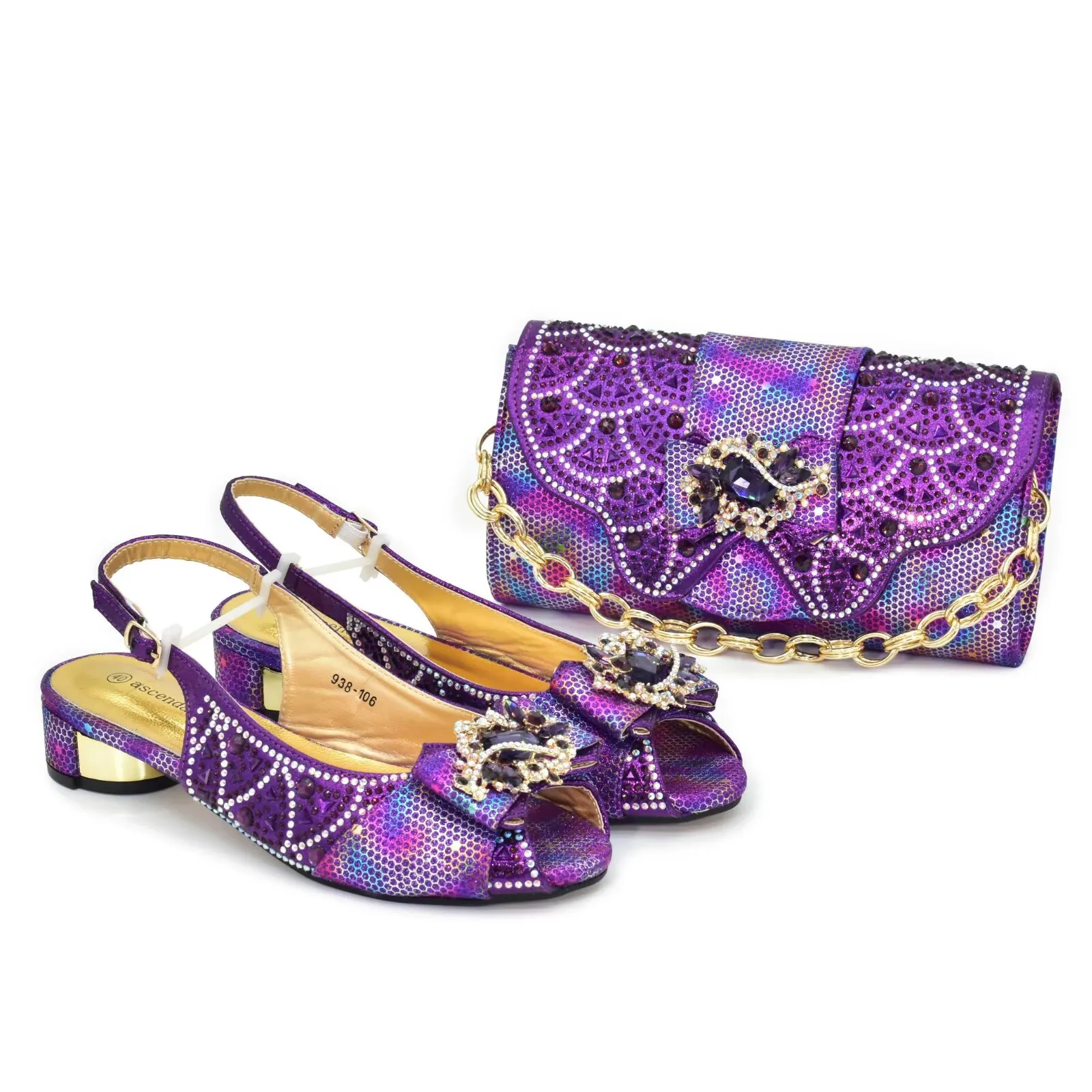 Wedding shoes with bag set WH1232 1 Wedding shoes with bag set WH1232