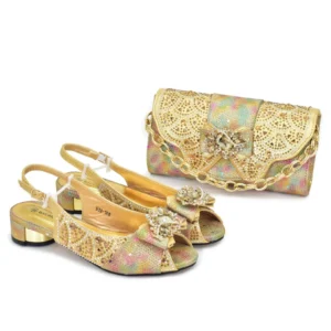 Wedding shoes with bag set WH1233
