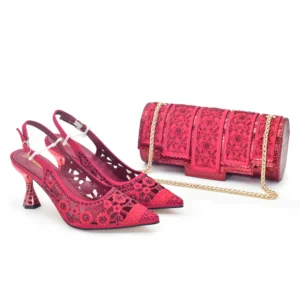 Matching Clutch Bag with shoe Set WH1238